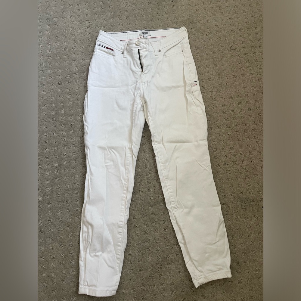 Tommy Hilfiger White Ankle Cropped Jeans